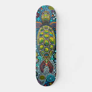 Green Sea Turtle - Aboriginal  - Skateboard Deck