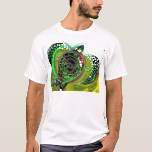 Green Sea Turtle Abstract Art TEE Design Vinnyfish