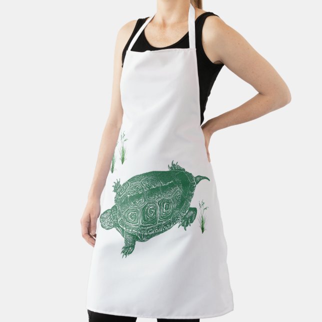 Green Sea Turtle Apron (Insitu)