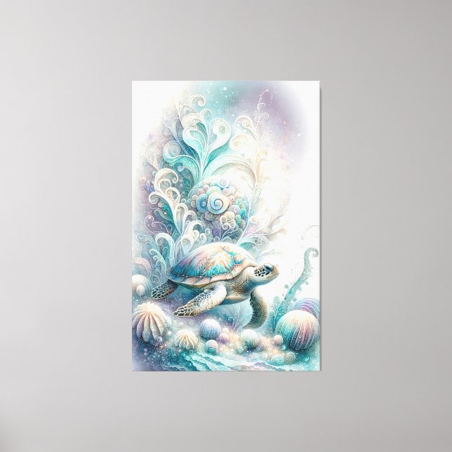 Green Sea Turtle Canvas Prints (Front)