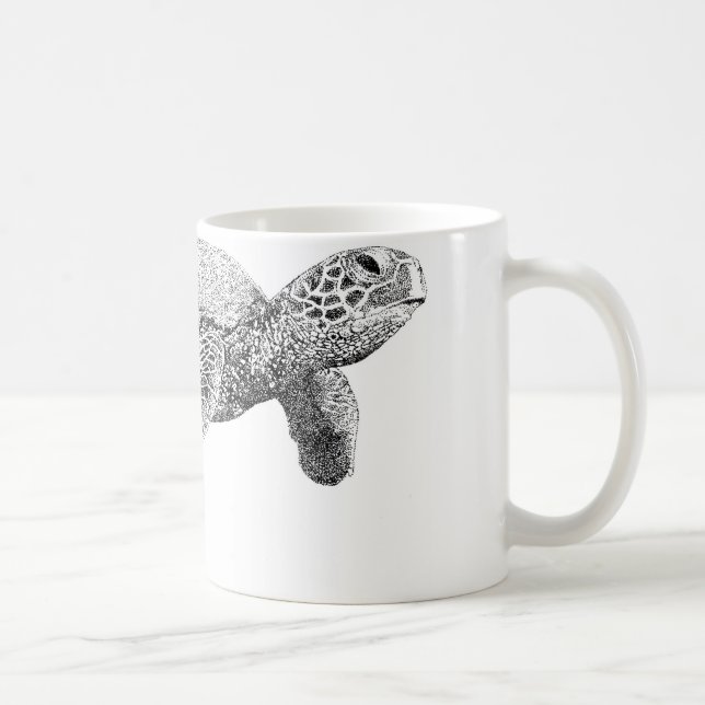 Green Sea Turtle Coffee Mug (Right)