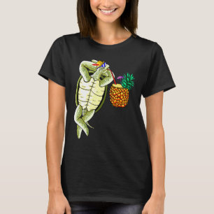 Green Sea Turtle Hawaiian Honu Pineapple Sunglasse T-Shirt