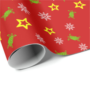 Green Sea Turtle Holiday Wrapping Paper