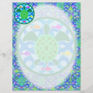 Green Sea Turtle Letterhead