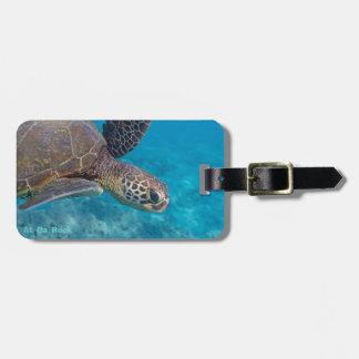 Green Sea Turtle Luggage Tag