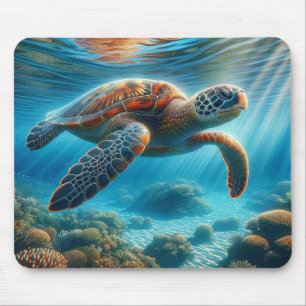 Green Sea Turtle Mousepad
