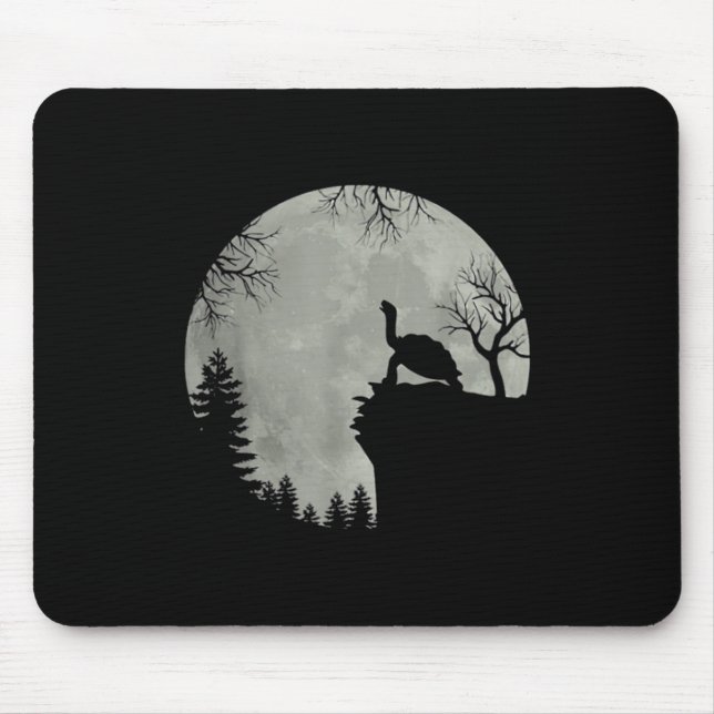 Green Sea Turtle Ocean Turtle Howling Est Moon Mouse Mat (Front)