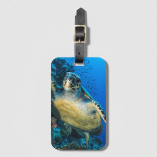 Green Sea Turtle   Red Sea Luggage Tag
