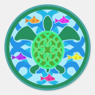 Green Sea Turtle Stickers