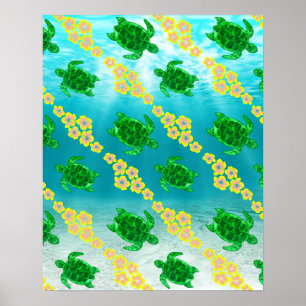 Green Sea Turtles Poster