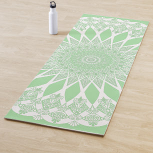 Green Seafoam Tristyns Mandala Yoga Mat