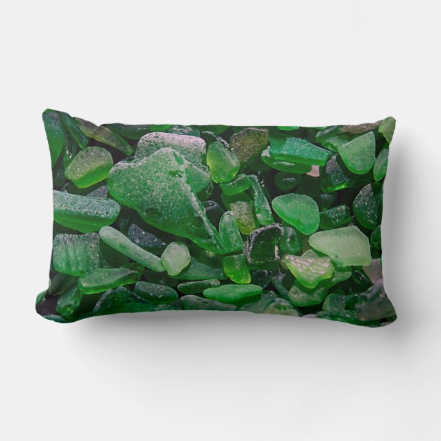 Green Seaglass Pillow (Front)