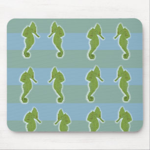 Green Seahorses  Mousepad