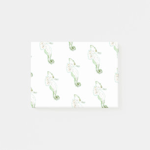 Green seahorses Post-it Notes