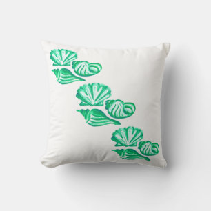 Green Seashells Cushion