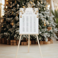 Green Seating Chart | Holly Christmas Shower