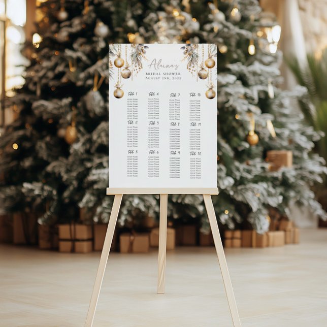 Green Seating Chart | Holly Christmas Shower (Creator Uploaded)
