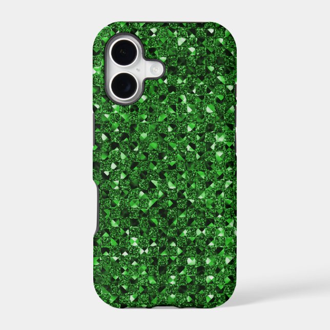 Green Sequin Effect Phone Cases (Back)