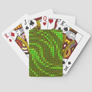 Green Sequin Effect Playing Cards
