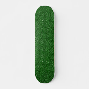 green sequin effect skateboard