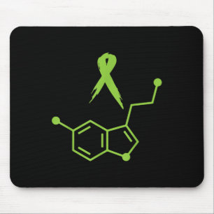 Green Serotonin Tape Mental Health Beach Awareness Mouse Mat