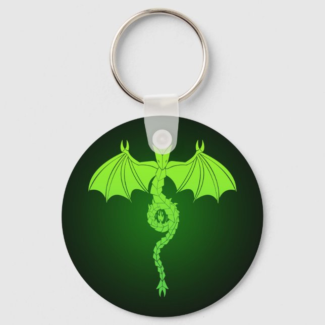 Green Serpant Dragon Key Ring (Front)