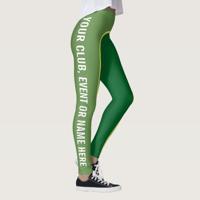 Green Shades Customisable Named Leggings (Right)