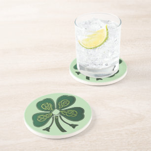 Green Shamrock 2025 Coaster