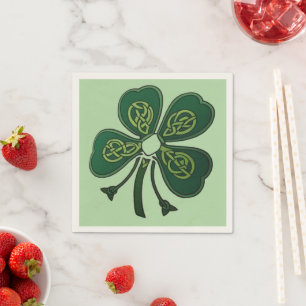 Green Shamrock 2025 Napkin