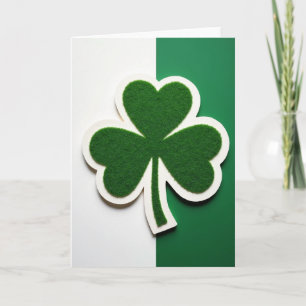 Green Shamrock Art Card