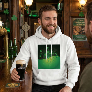 Green Shamrock Clover St Patrick’s Day Luck Hoodie