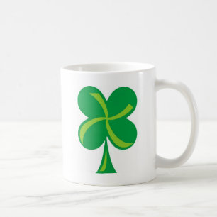 Green Shamrock Coffee Mug