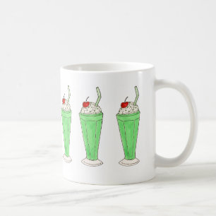 Green Shamrock Ice Cream Shake St. Patrick's Mug