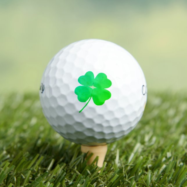 Green Shamrock Irish St. Patrick's Day 4Kevin Golf Balls (Insitu Tee)