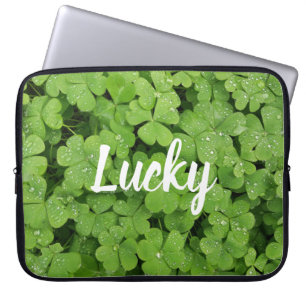 Green shamrock lucky sleeve