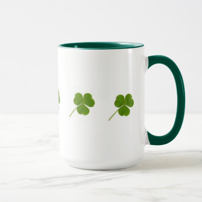 Green Shamrock Mug (Right)