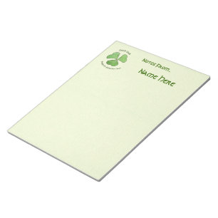 Green Shamrock Notepad