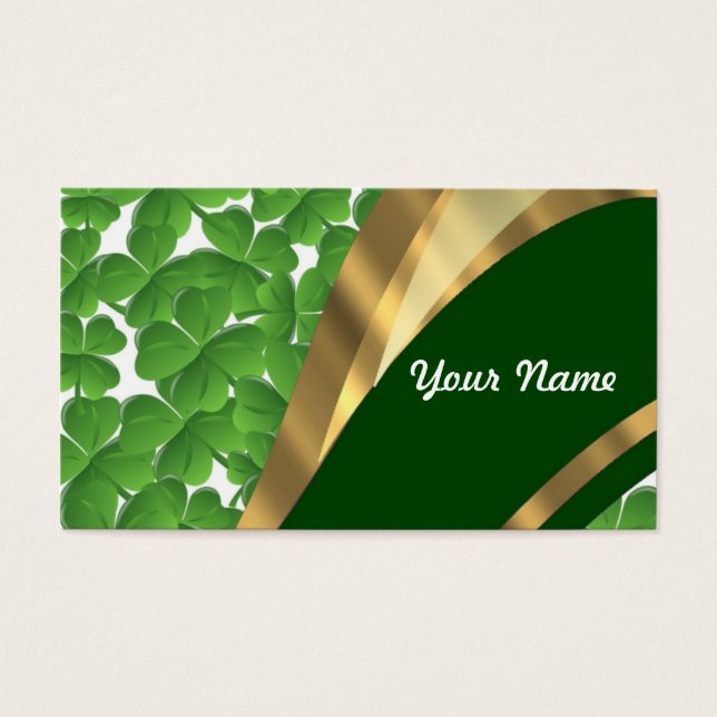 Green shamrock pattern (Front)