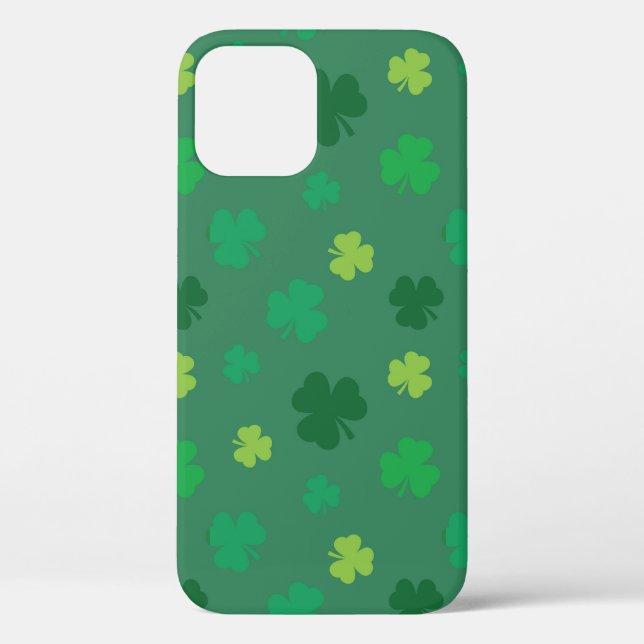 Green Shamrock Pattern St Patricks Day Case-Mate iPhone Case (Back)