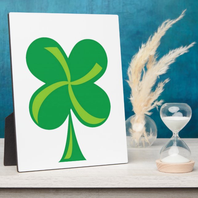 Green Shamrock Plaque (Side)