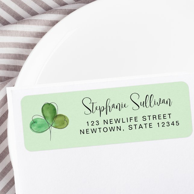 Green Shamrock Return Address (Creator Uploaded)