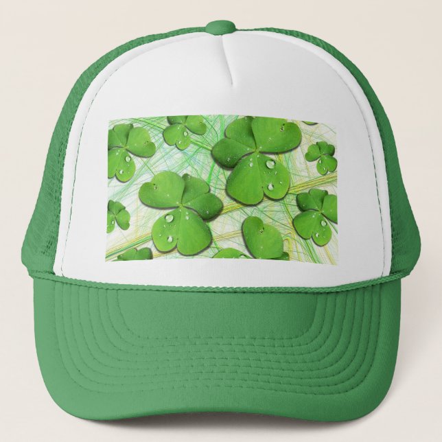 Green Shamrock St Patrick's Day Hat (Front)