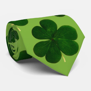 Green Shamrock St Patrick's' Day Holiday Tie