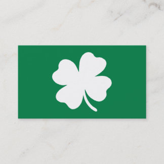Green Shamrock St Patricks Day Ireland Business Card