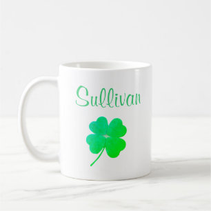 Green Shamrock St. Patricks Day Irish Mug