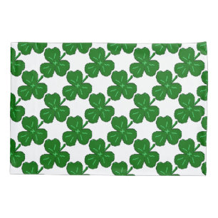 Green Shamrock   St. Patricks Day Pillowcase