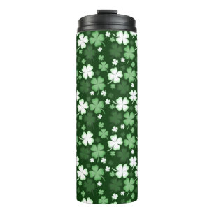 Green Shamrock, St. Patrick's Day Thermal Tumbler