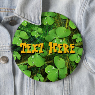 Green Shamrock St Patrick's iPhone 5 Case-Mate 6 Cm Round Badge