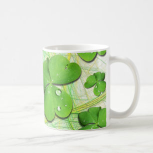 Green Shamrock St Patrick's iPhone 5 Case-Mate Coffee Mug