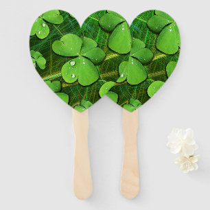 Green Shamrock St Patrick's iPhone 5 Case-Mate Hand Fan